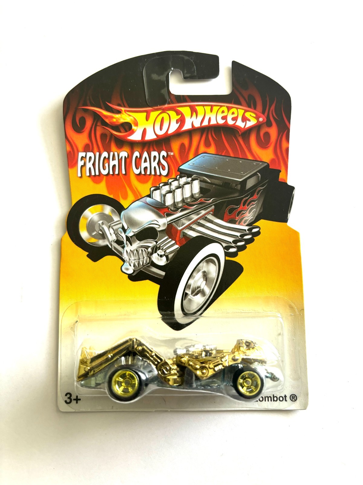 HOT WHEELS Zombot Fright gold chrome 2008 Cars real riders