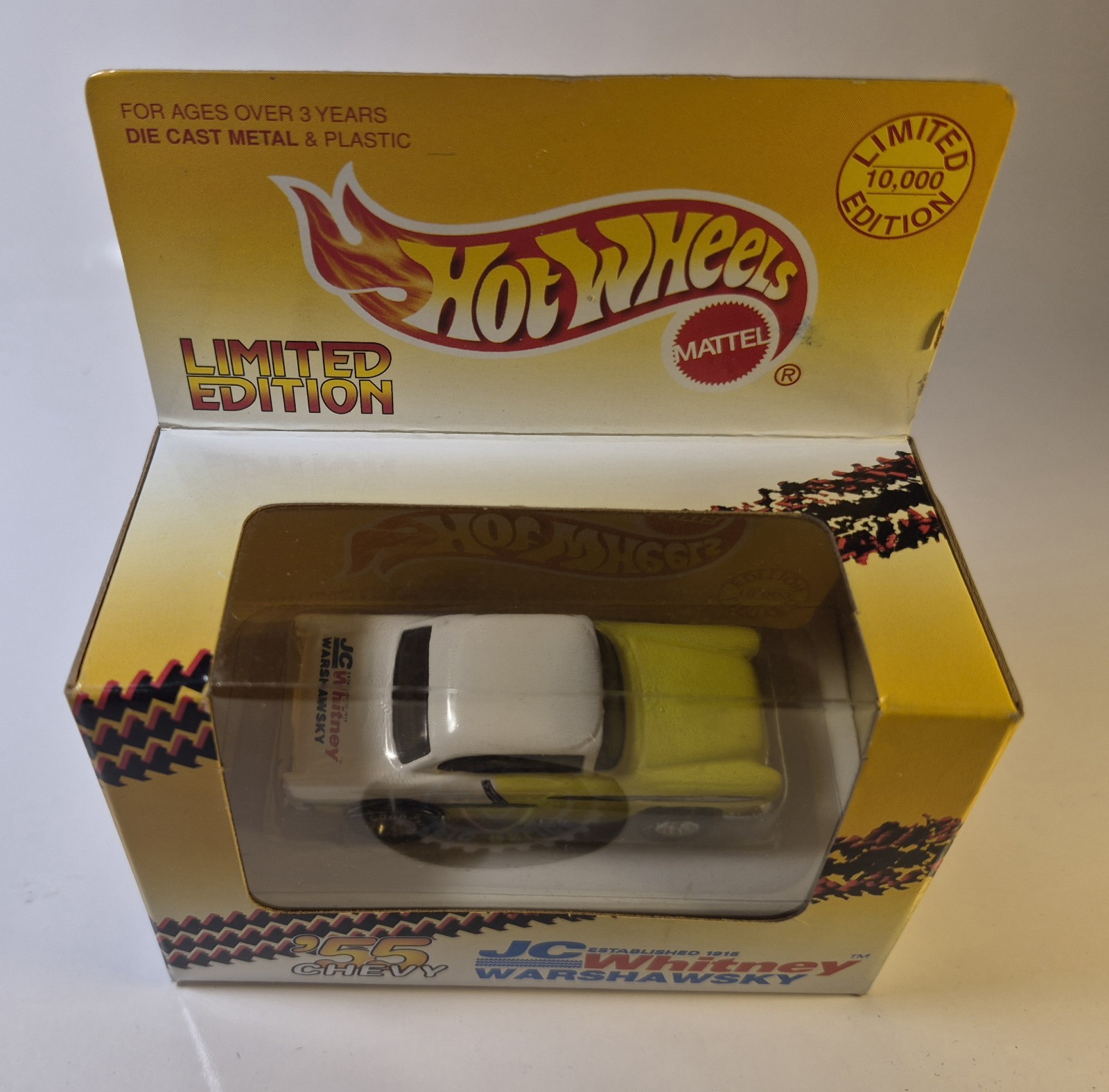 ✨️Hot Wheels JC Whitney Warshawsky 55 Chevy, Yellow, Limited Edition 🔥