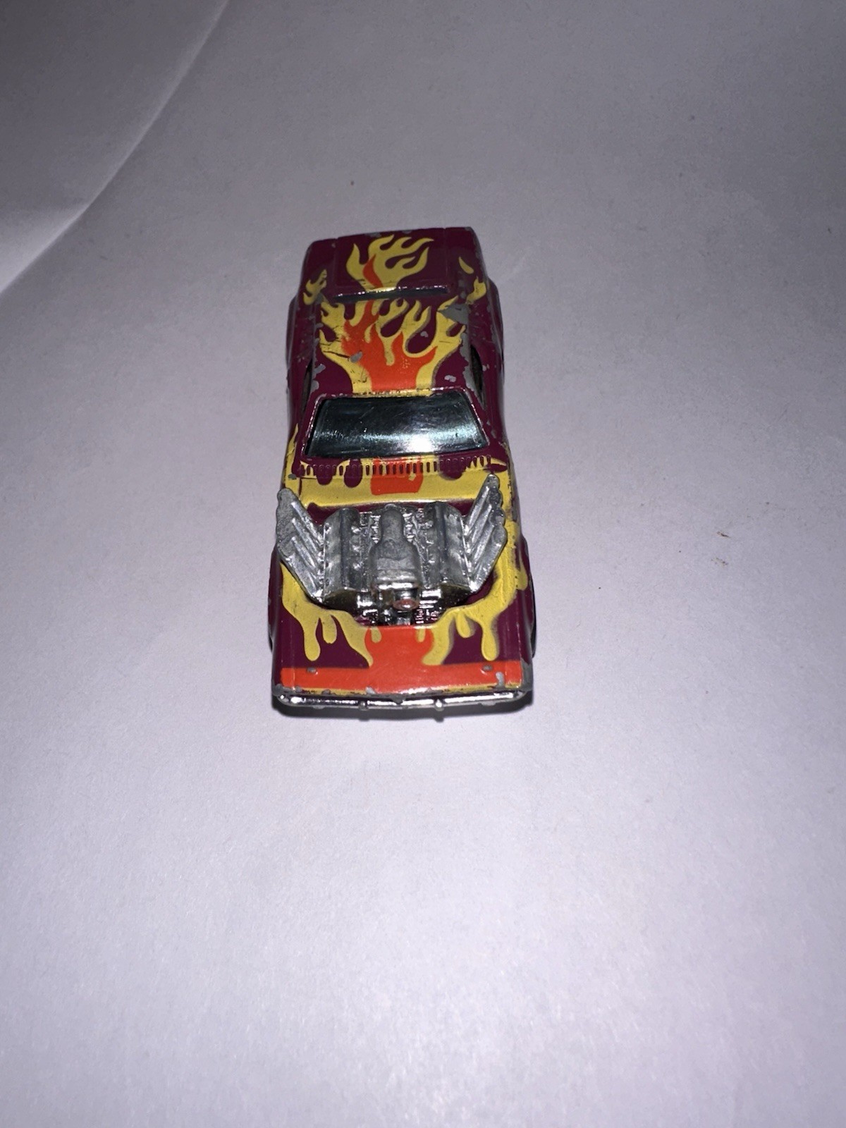 1974 Hot Wheels Redline Rodger Dodger Purple Flames Hong Kong Vintage