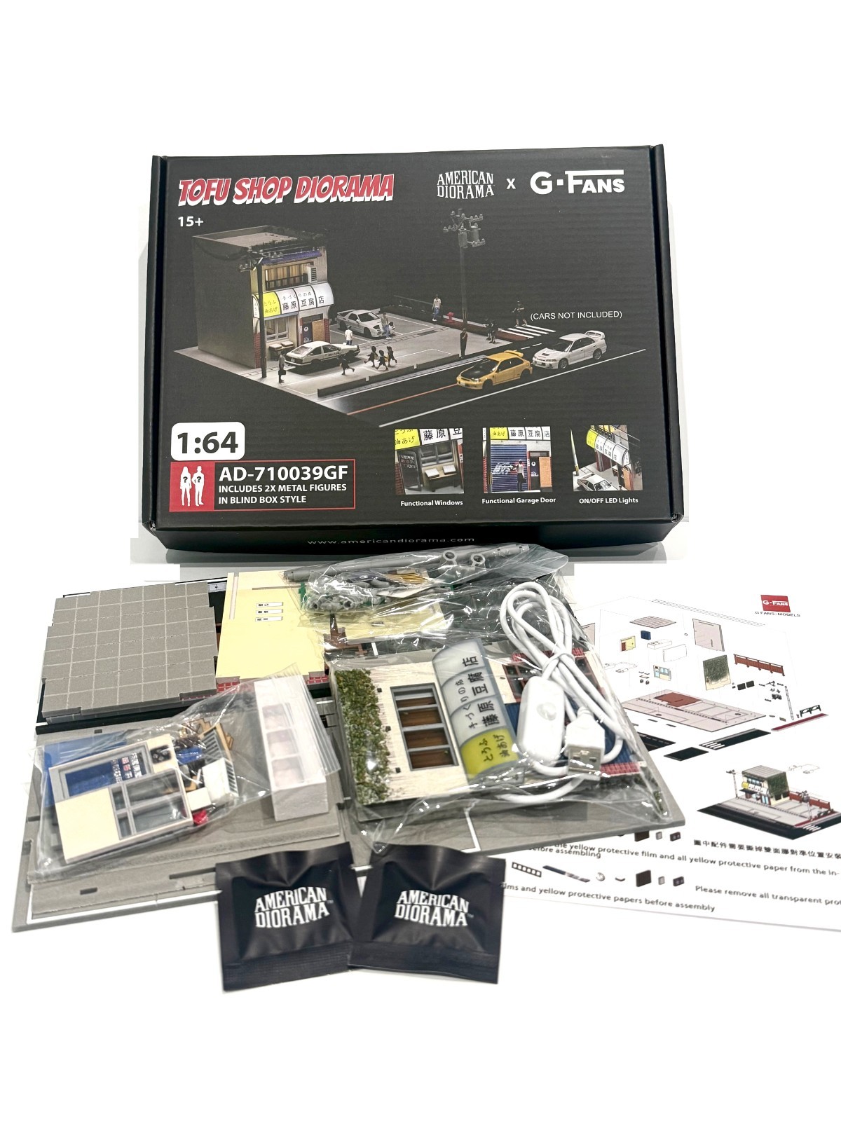 American Diorama x G Fans Akina Tofu Shop Diorama (Assembly required) 1/64
