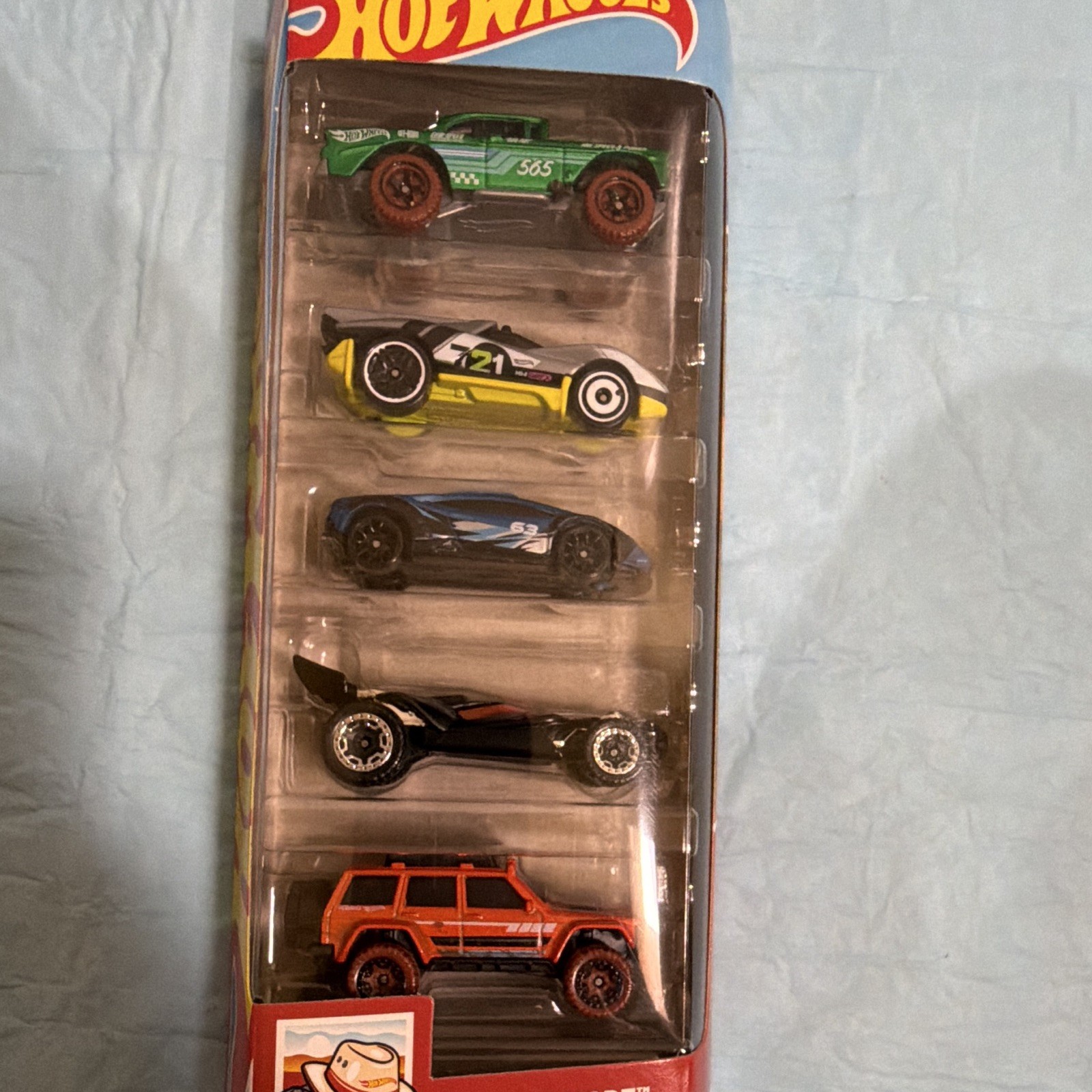 Hot Wheels Safari Mode 5-Pack 1:64 Diecast Cars Set, Unopened Box