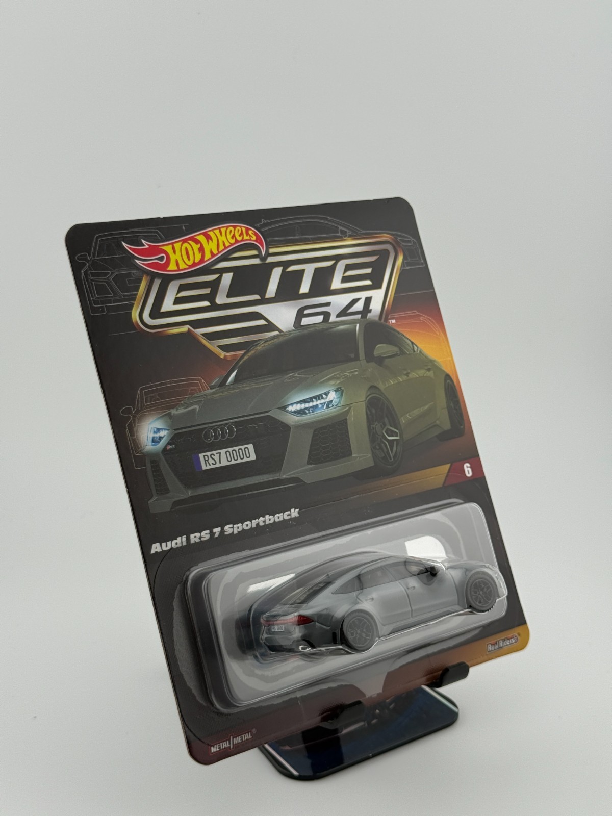 Hot Wheels Collectors Premium Elite 64 Gray Audi RS 7 Sportback