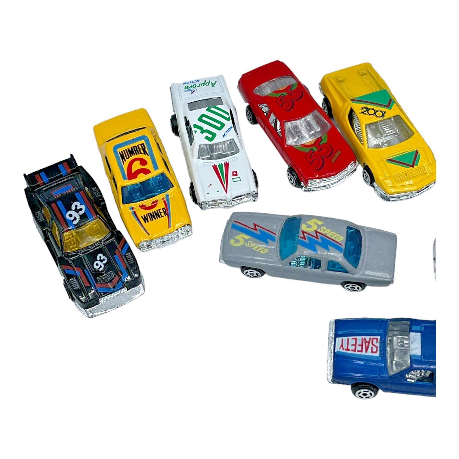 Lot of 13 Vintage Unbranded Toy Cars Winner 5 Speed Stop & Other Tampos China