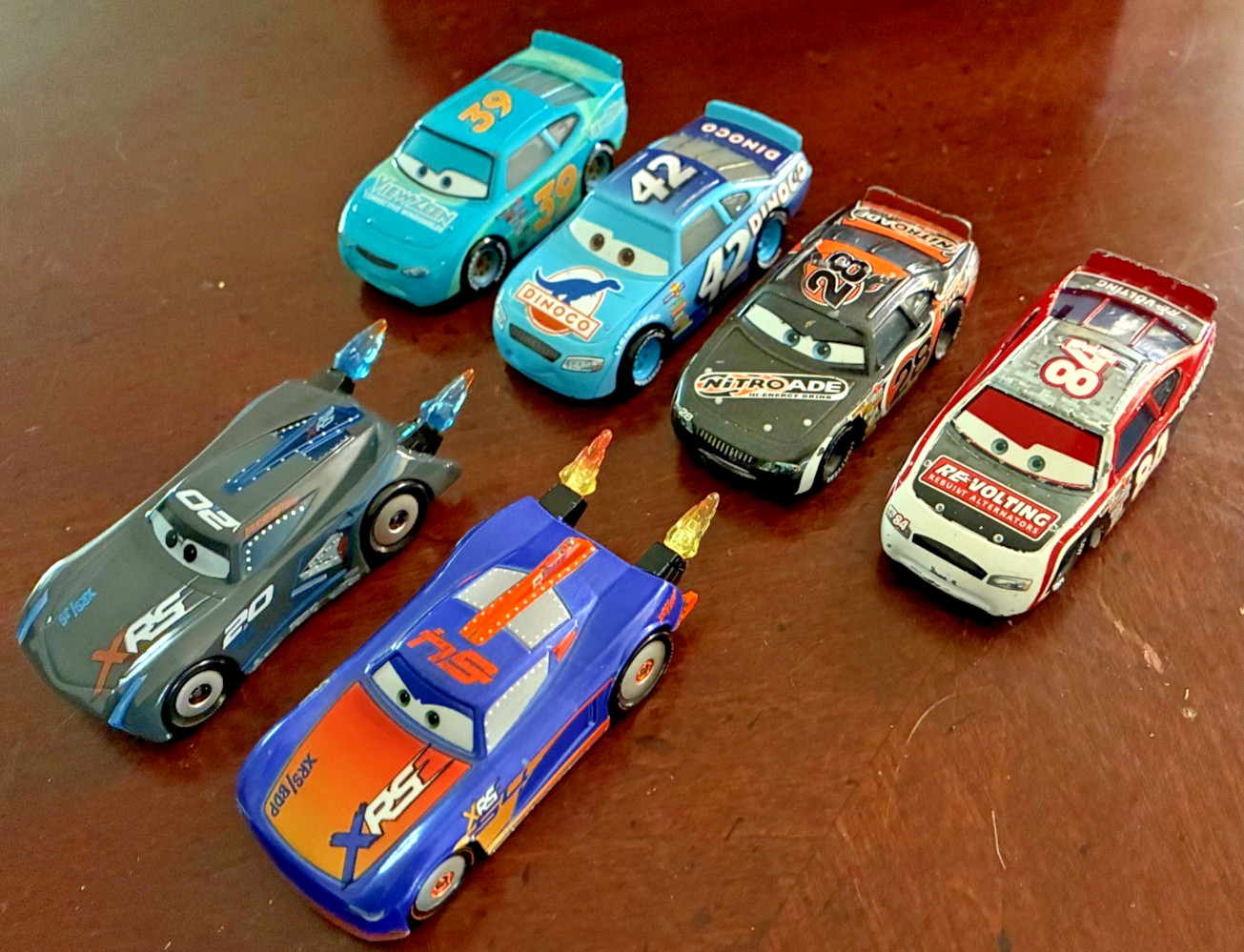Disney Pixar Cars Lot of 6 with XRS Racers