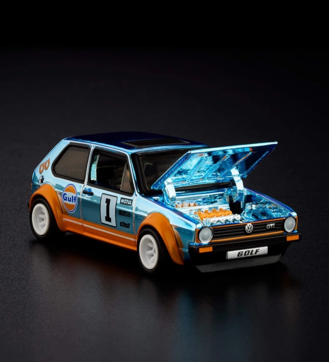 Hot Wheels RLC Exclusive 1976 VW Golf MK1 GTI Gulf Spectraflame JJY63 NIB