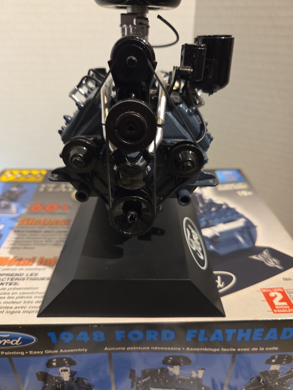 Hawk 1948 Ford Flathead V8 Diecast Engine 1:6 Scale Skill Level 2 Build Clean