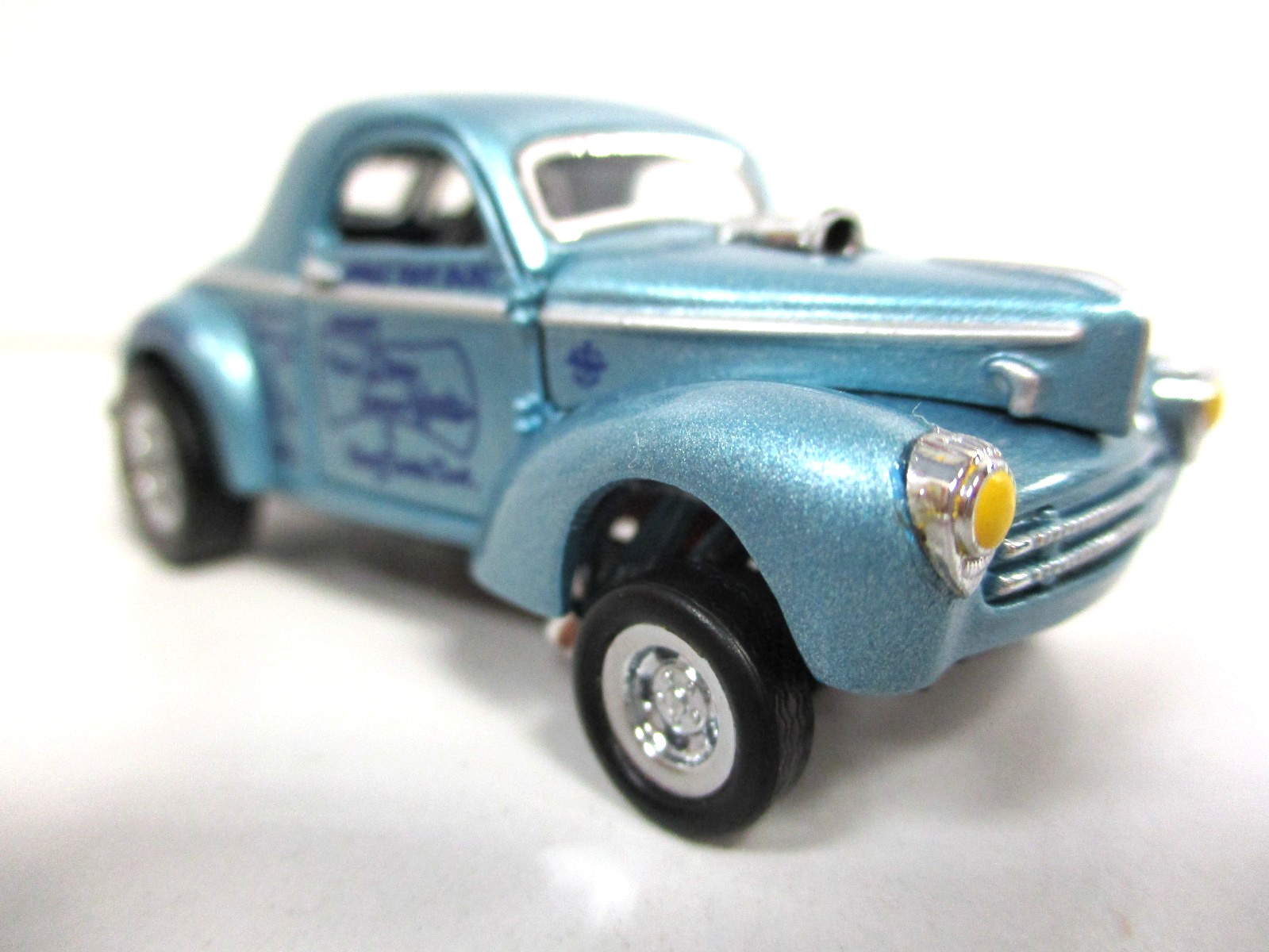 HOT WHEELS STONE WOODS COOK SWINDLER II 1941 WILLYS GASSER DRAG CAR REAL RIDERS