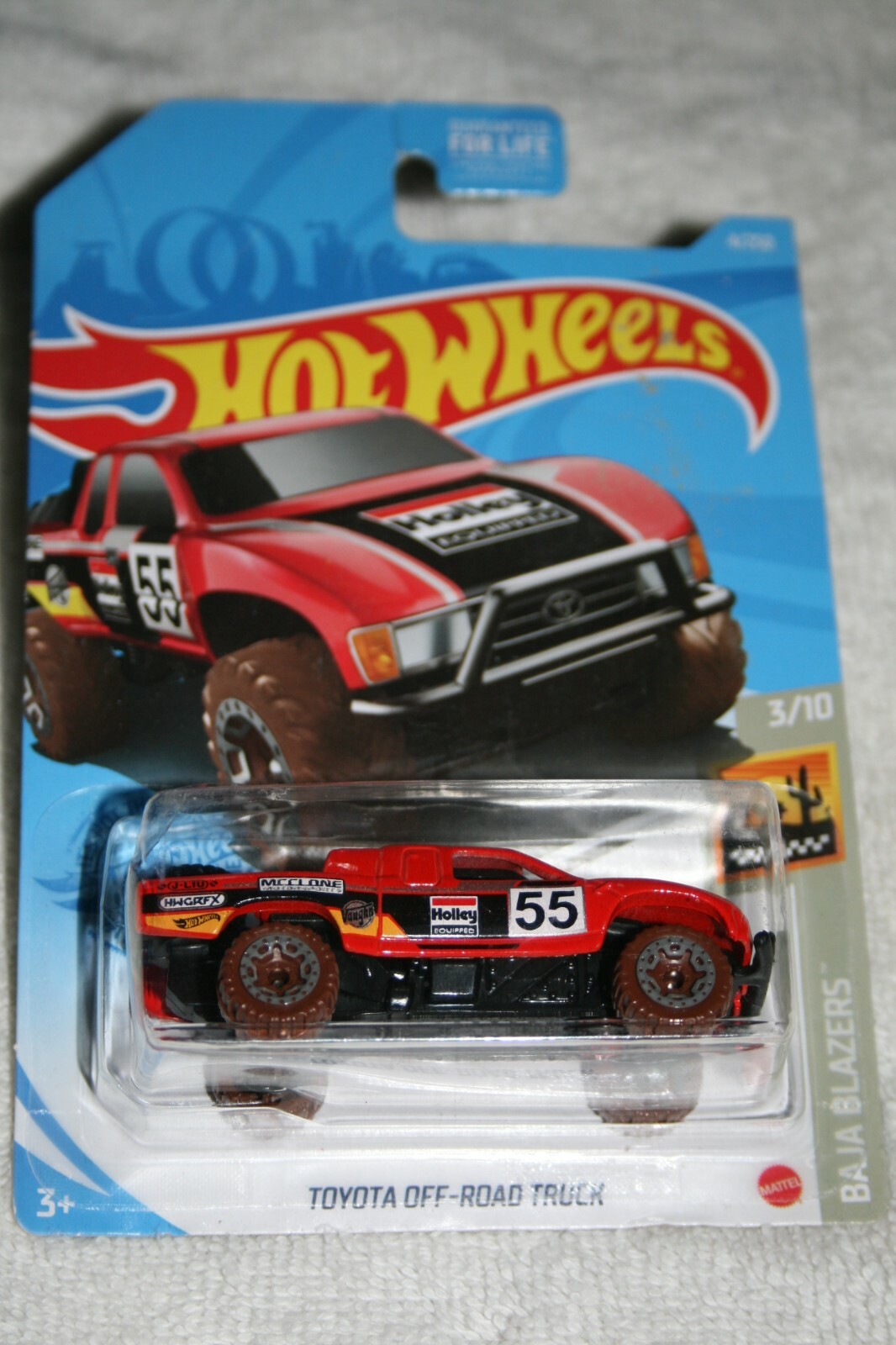 Hot Wheels RED 2015 Toyota Off Road Race Truck #4/250 Baja Blazers #3/10 MATTEL