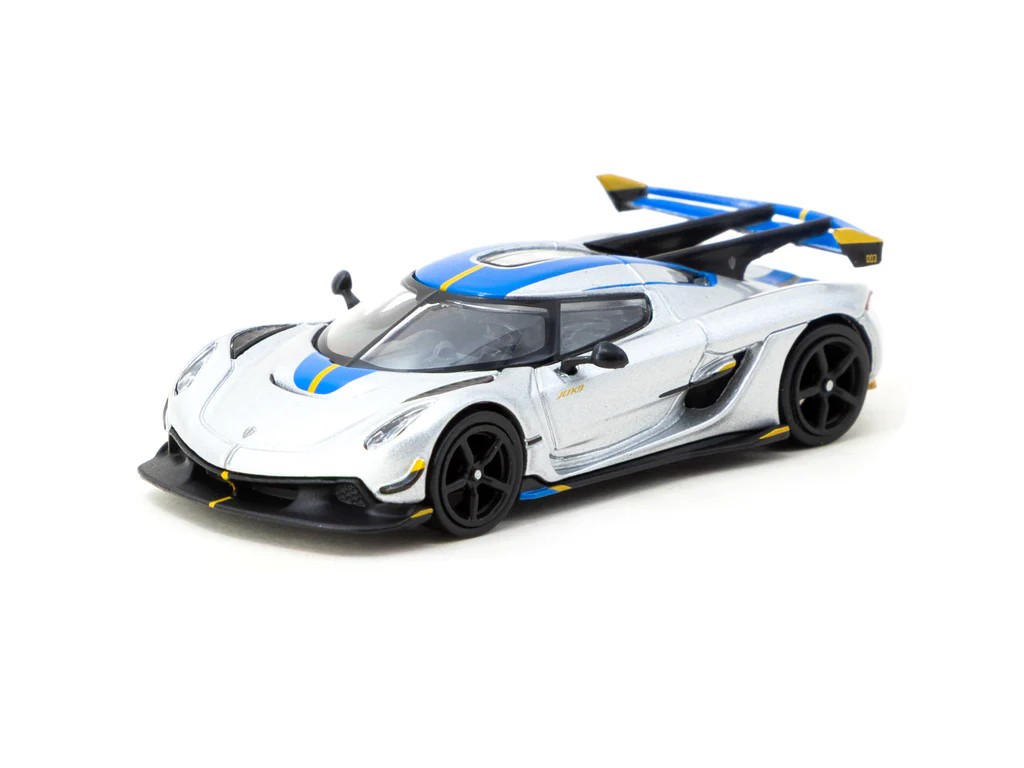 Tarmac Works GLOBAL64 Silver Koenigsegg Jesko Attack 1:64 Car T64G-TL052-SL
