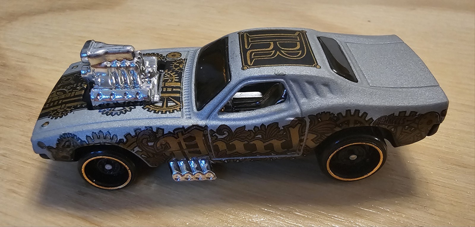 Hot Wheels 1970s Vintage Car Collection, ROGER DODGER, Steam Punk Grey Roadster