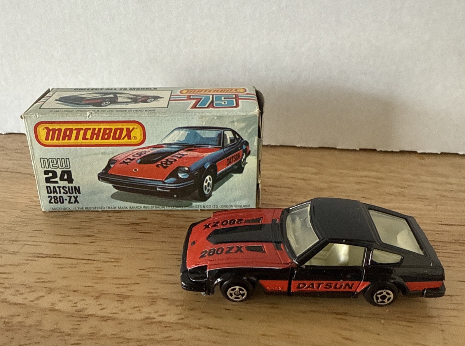 Vintage Matchbox Lesney Superfast Datsun 280ZX w Original Box No 24 Diecast
