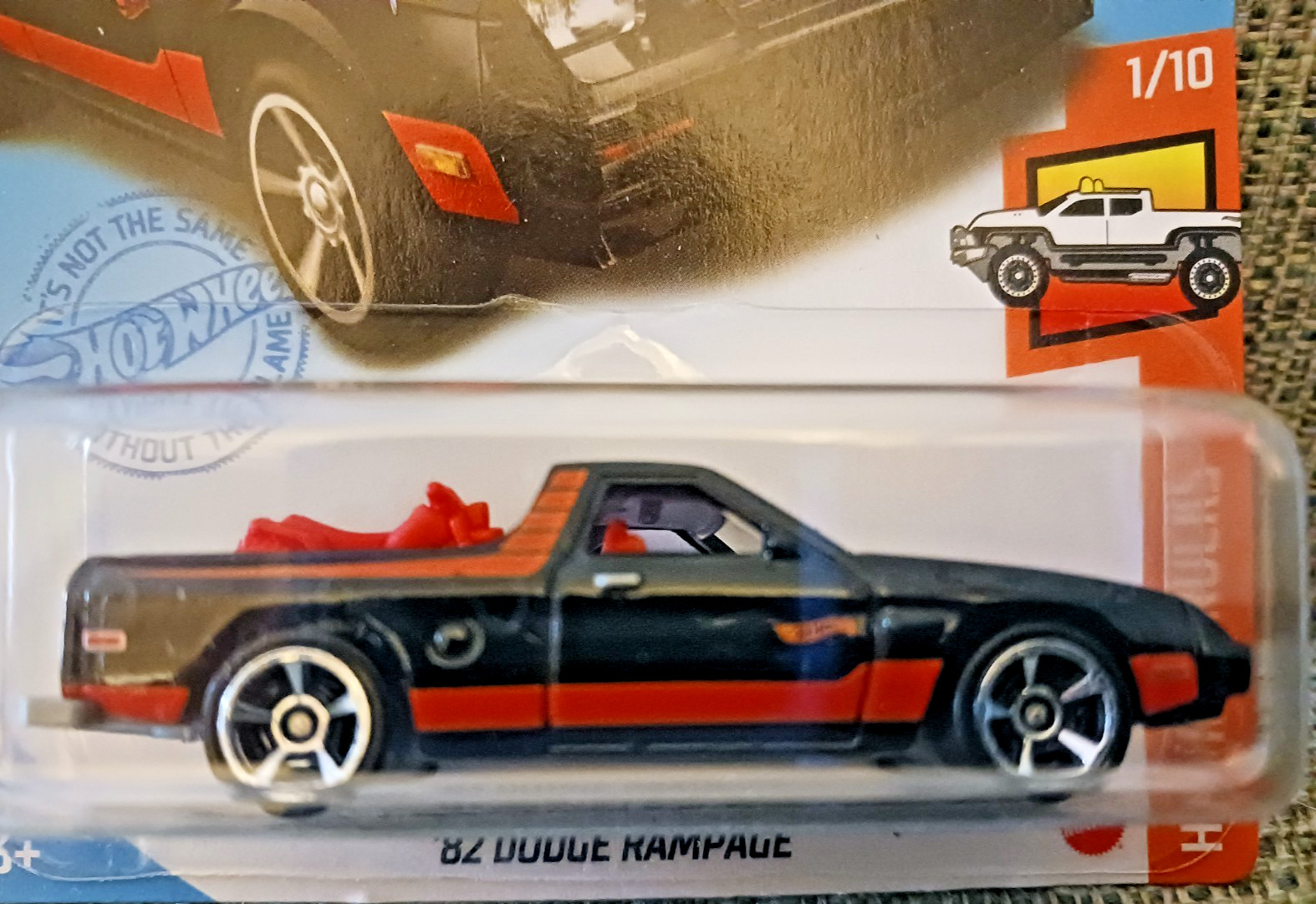 Hot Wheels ’82 Dodge Rampage Black #175 175/250 2021 HW Hot Trucks 1/10