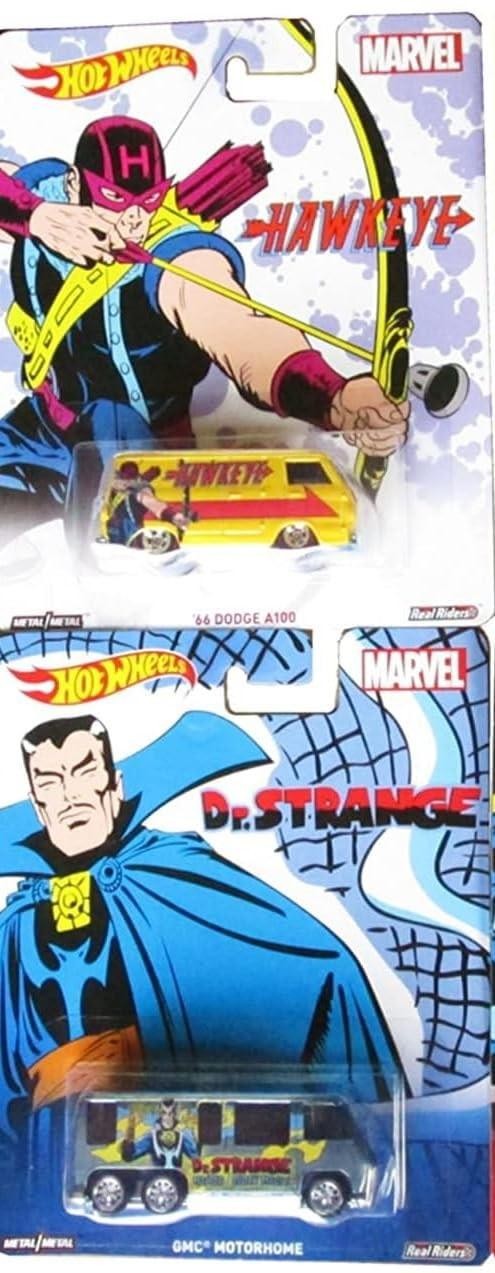 Hot Wheels Pop Culture Marvel Comic Heroes Complete Bundle of 6