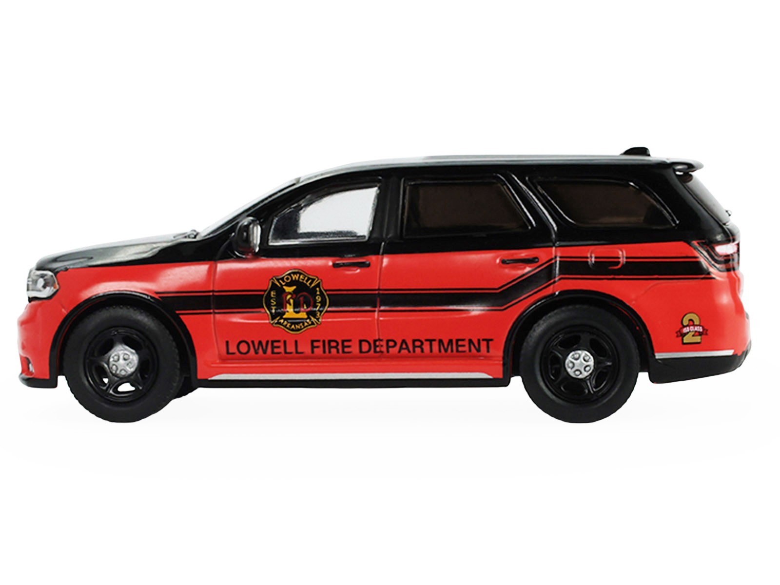 2019 DODGE DURANGO “LOWELL, AR FIRE DEPT.” RED & BLACK 1/64 GREENLIGHT 67070 C