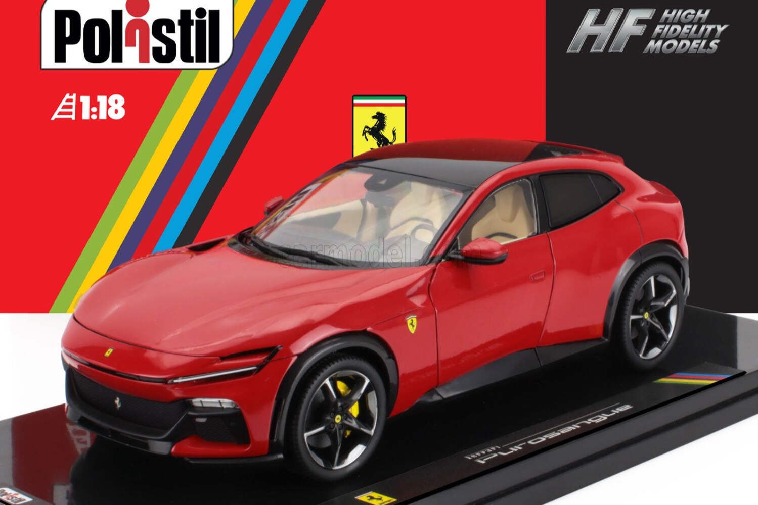 Polistil 2022 Ferrari Purosangue Rosso Corsa (Red) High Fidelity W/ DISPLAY 1:18