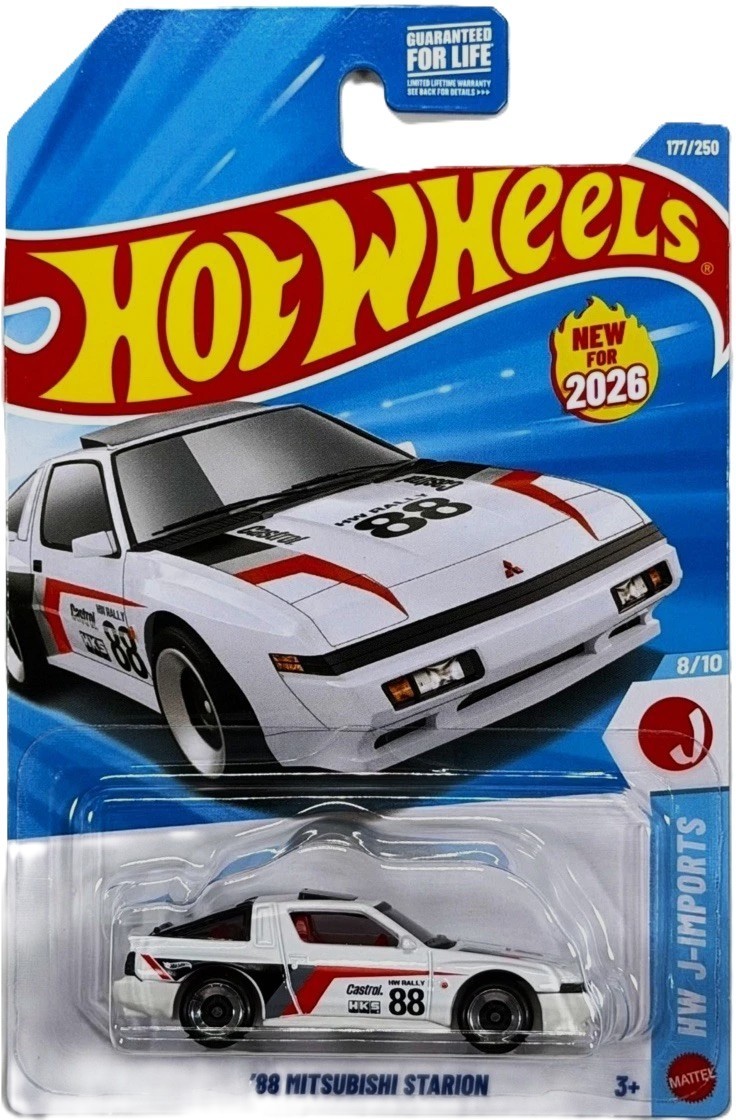 2026 Hot Wheels ’88 Mitsubishi Starion Hw J-Imports