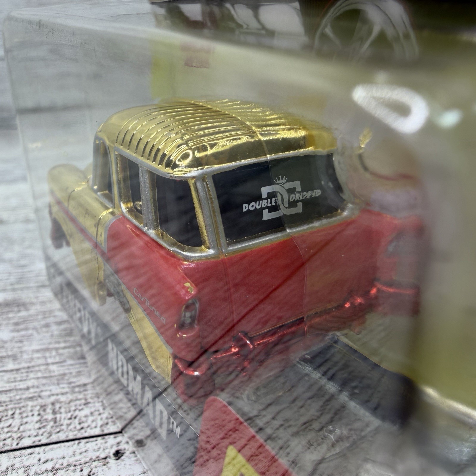 Car Tuned Series 2 ‘56 Nomad Double Dripped Red Bottom Chase Paint Error READ**