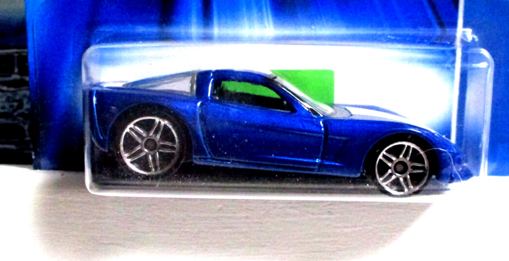 2006 Hot Wheels Chevy Corvette C6 In Candy Blue Metallic Painted Rear Lights!