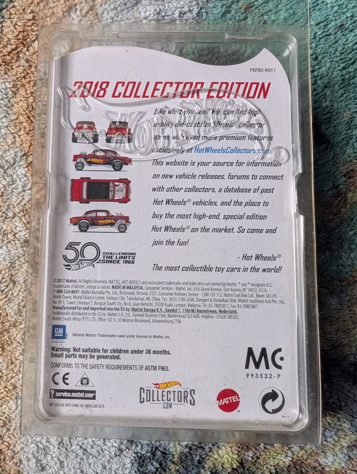Hot Wheels 2018 collector edition 55 Chevy Bel Air Gasser