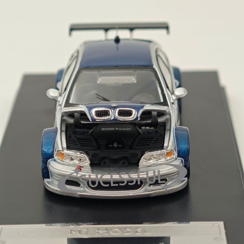 1:64 MJ GTR E46 Need For Speed Metal Diecast Model Car, Mini Gift