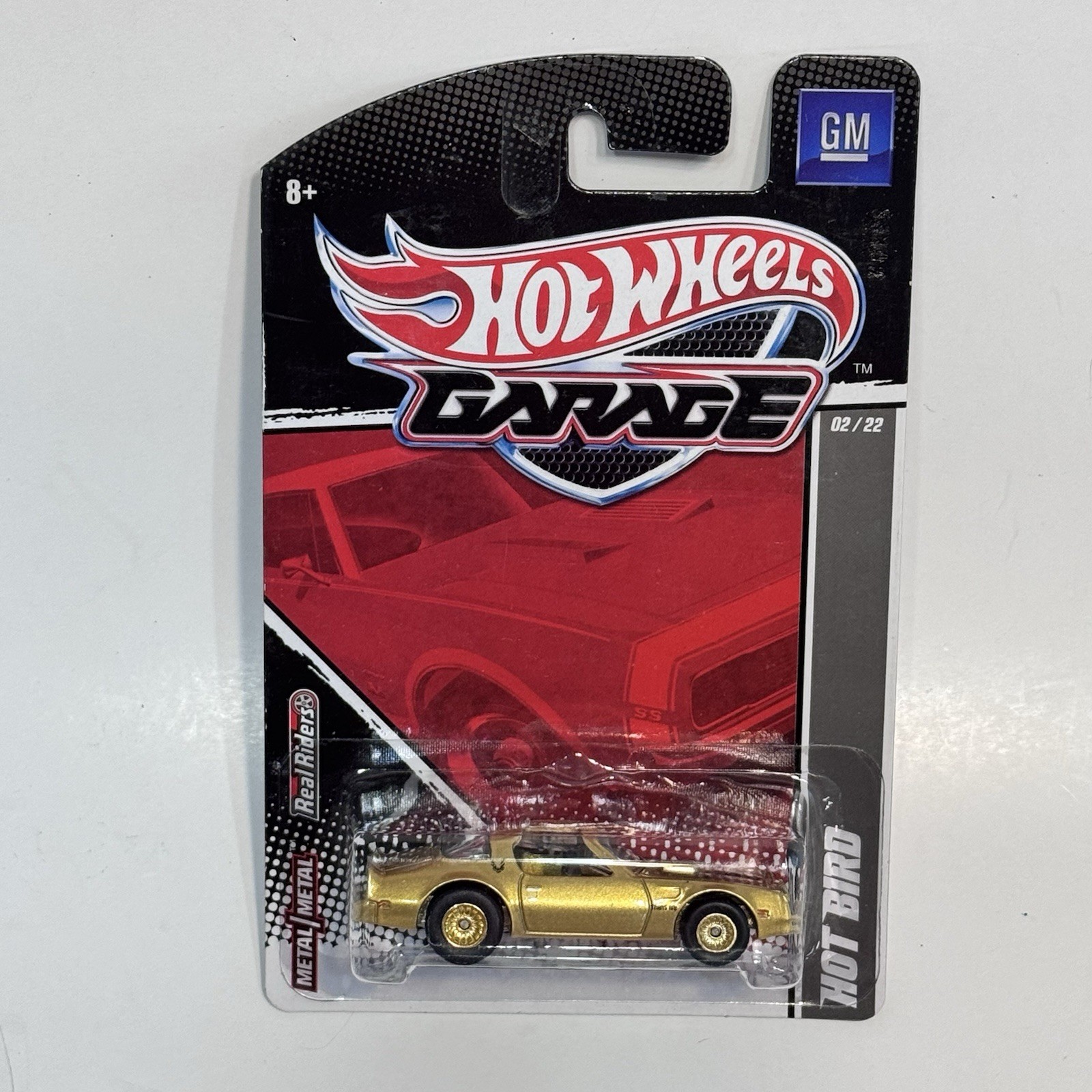 Hot Wheels 2011 Pontiac Firebird Trans Am GM Garage Gold Real Riders