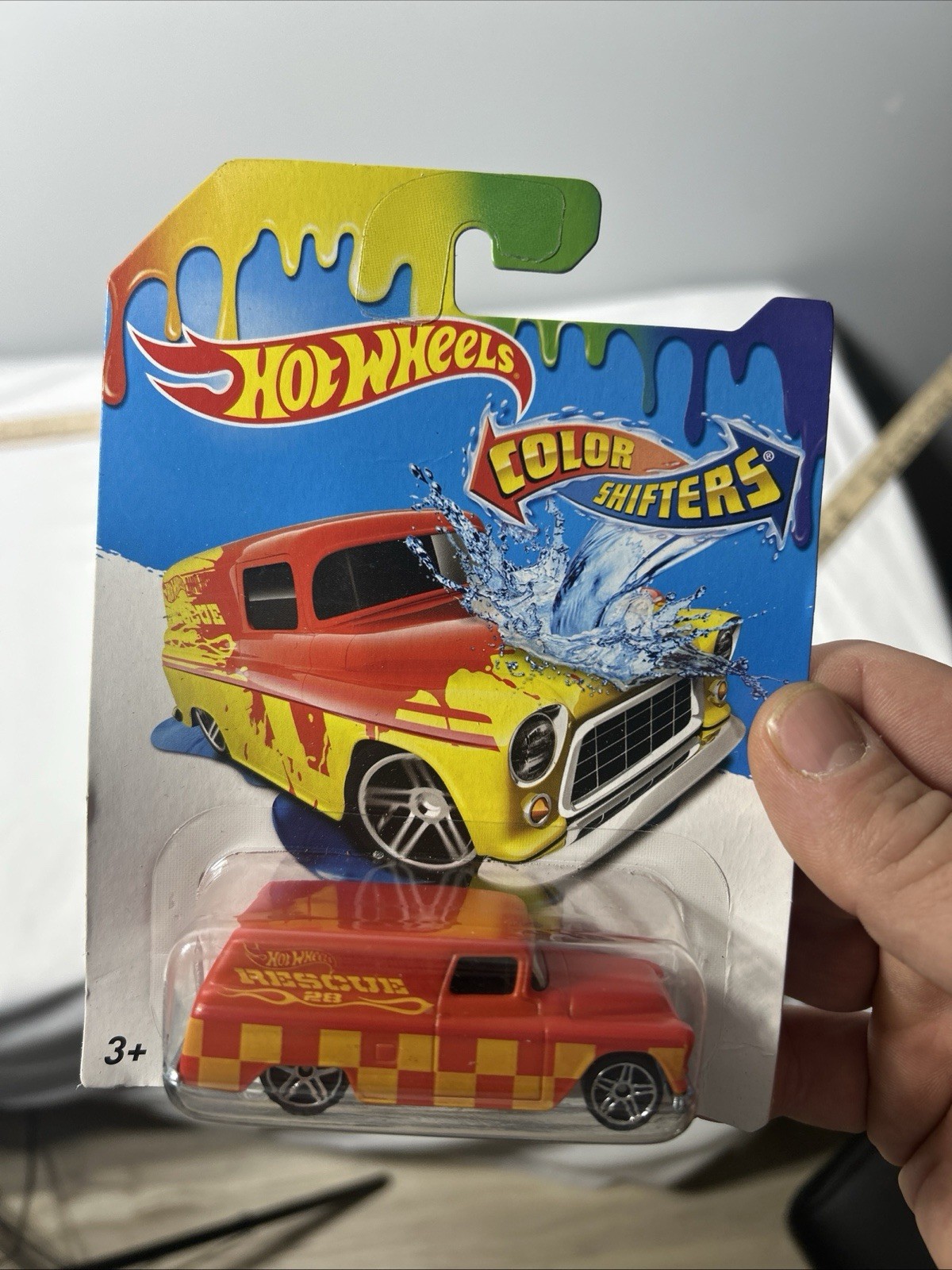 2013 Hot Wheels Color Shifters 1955 Chevy Panel Truck red/yellow PR5’s
