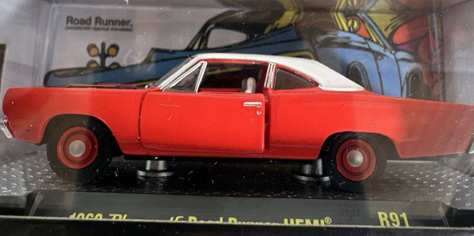 1969 Plymouth Road Runner HEMI Red/Black M2 Machines R91 25-35 New in Package