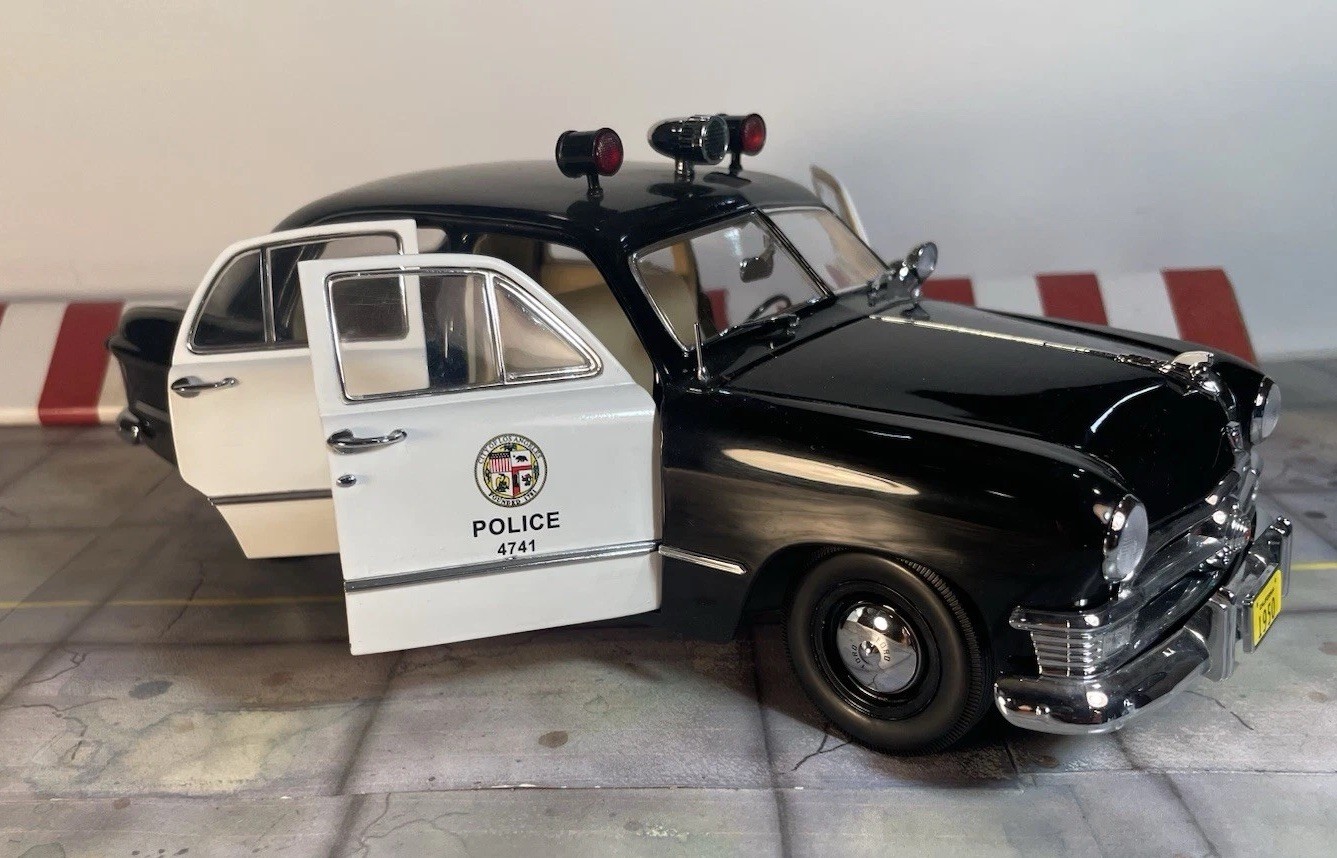 Rare 1/18 Precision Miniatures LAPD 1950 Ford Police Car Dragnet OrigOwn *READ*