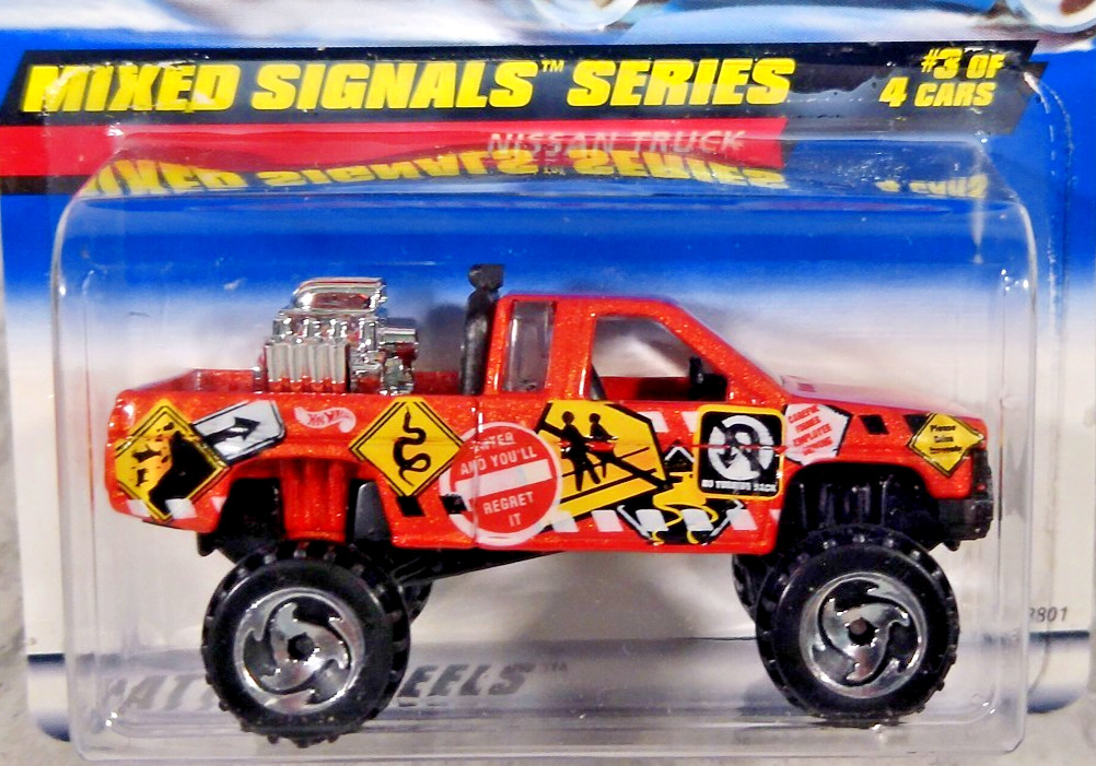 1997 Hot Wheels 30 Years Collector #735 Mixed Signals Series #3/4 Nissan Truck
