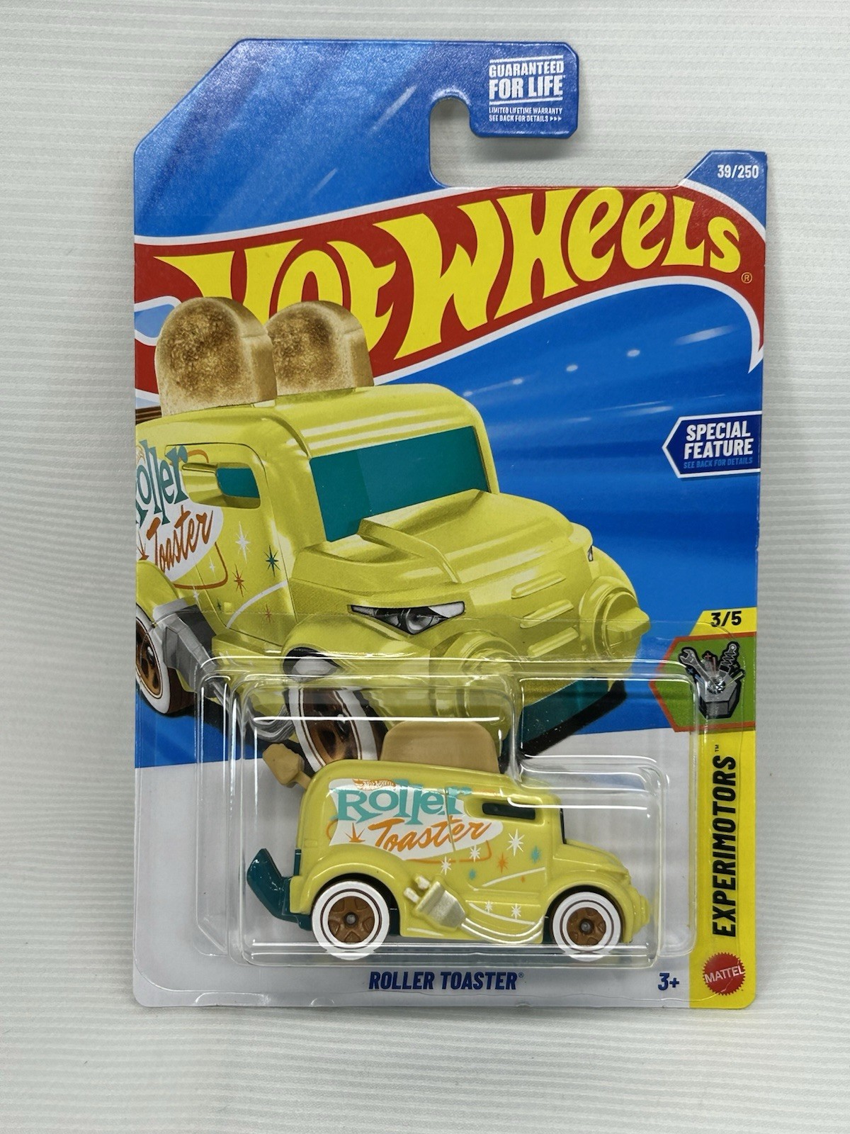 Hot Wheels Roller Toaster #39 Experimotors 3/5 Yellow New 2026