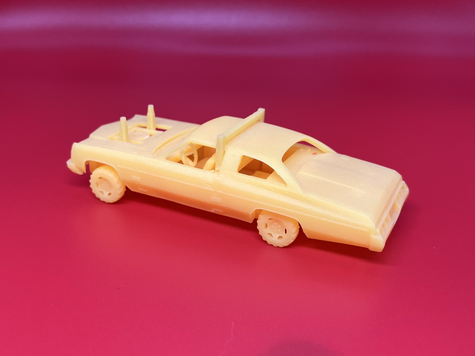 1/64 Scale 3D Printed 1973 Chevy Caprice Demo Derby Car For Diecast Diorama