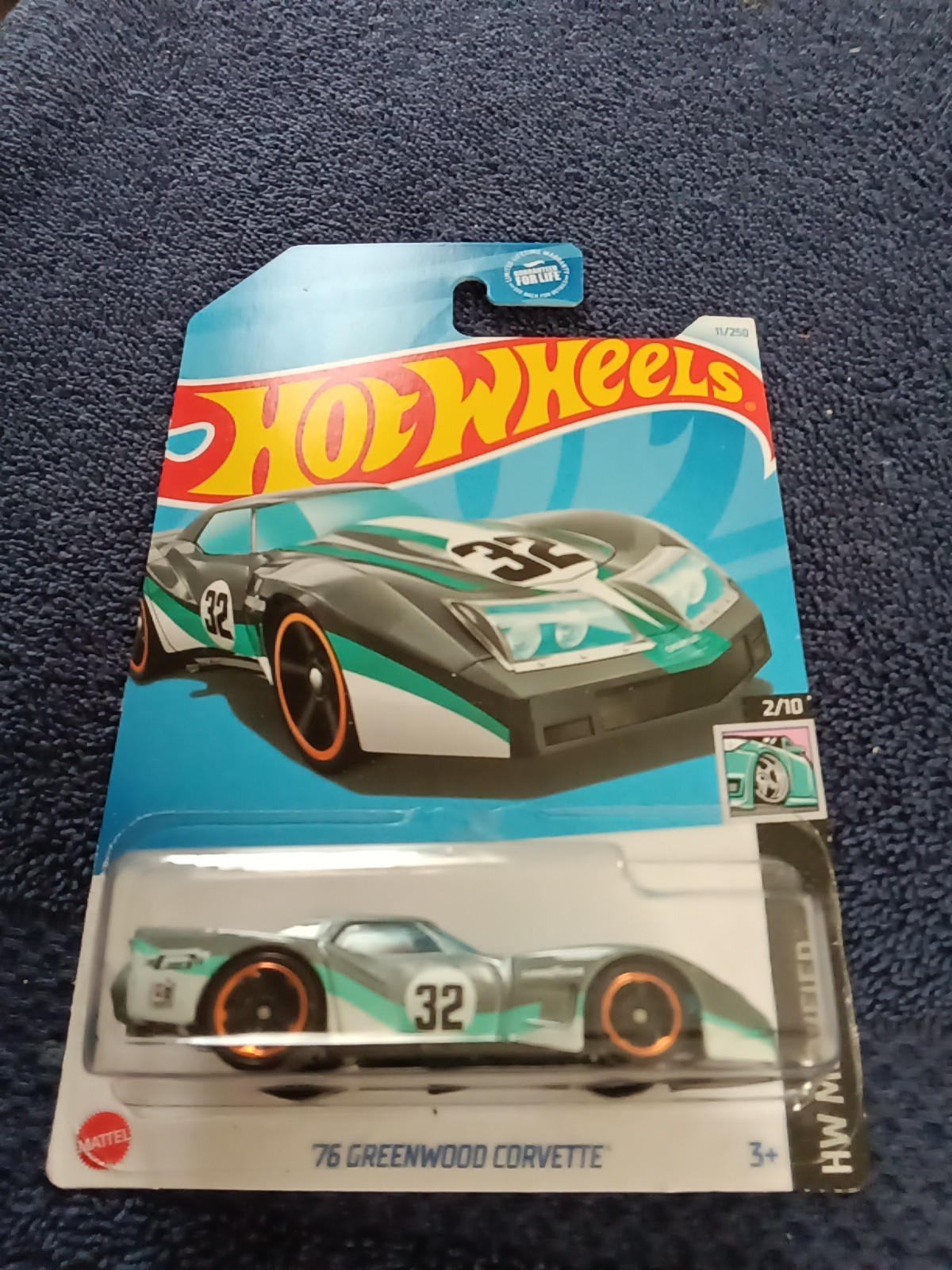 new 2024 hot wheels 76 greenwood corvette (hw modified 2/10) #11/250