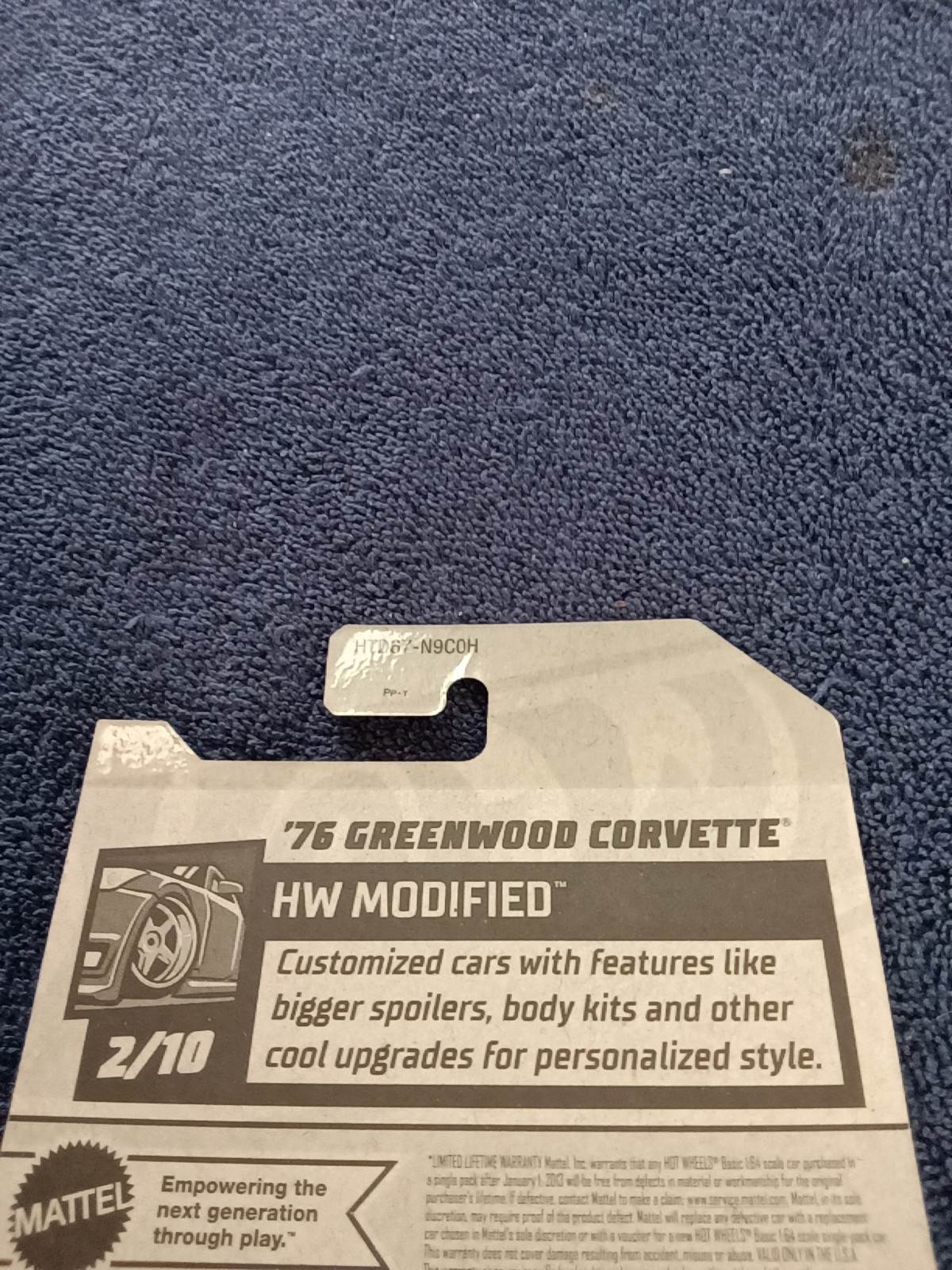 new 2024 hot wheels 76 greenwood corvette (hw modified 2/10) #11/250