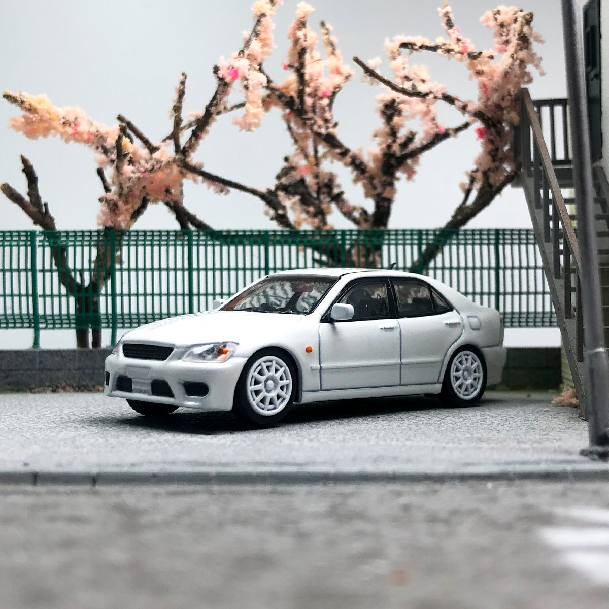 Mini Altezza RS200 White 1:64 Scale Diecast Model – Rare Collectible