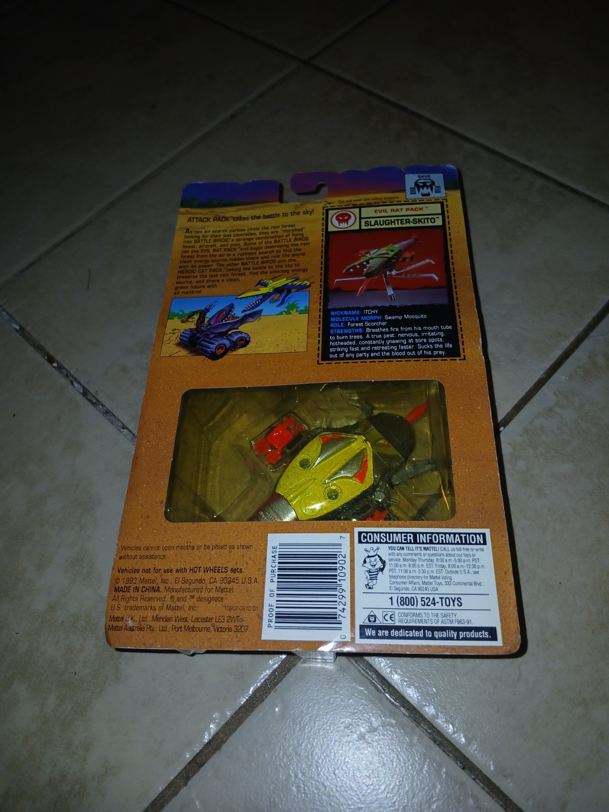 Hot Wheels Attack Pack Battle Birds Slaughter Skitto MOC + 1993 McDonald’s Pack