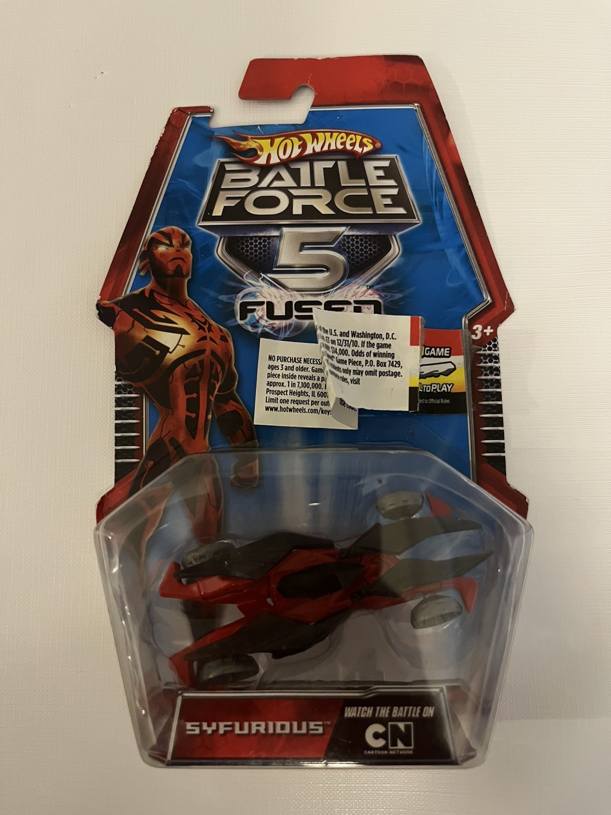 Hot Wheels Battle Force 5 Fused Syfurious Diecast Toy Car 2011 Rare Krytus