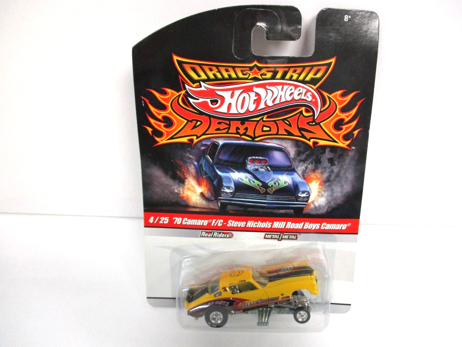 HOT WHEELS – DRAG STRIP DEMONS MILL ROAD BOYS 1970 CHEVROLET CAMARO FUNNY CAR