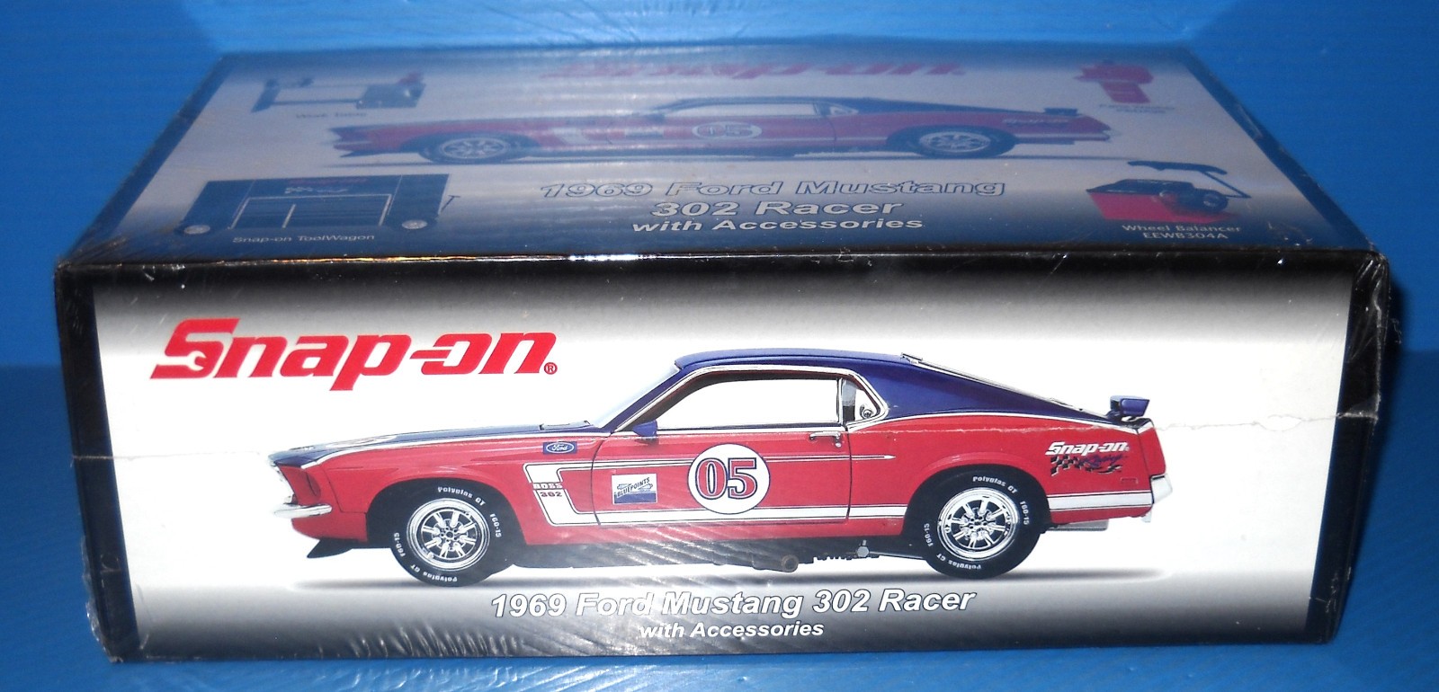 Snap-On 1969 Ford Mustang 302 Racer with Accessories – New Sealed Box – See Pics