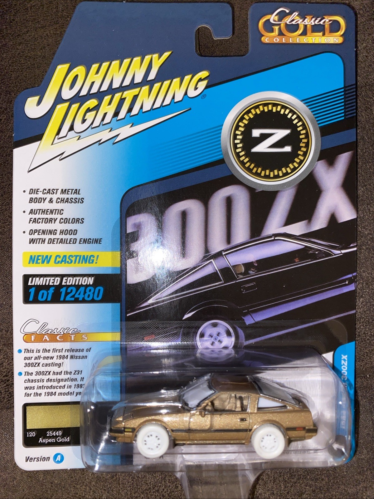 (6) JOHNNY LIGHTNING ‘82 MAZDA ‘84 Nissan ‘86 Ford 1:64 SCALE CLASSIC GOLD *read