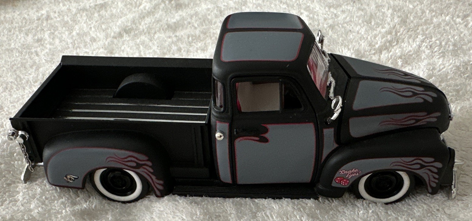 1953 Chevrolet 3100 Pickup 1:18 Diecast Custom Hot Rod Snake Eyes