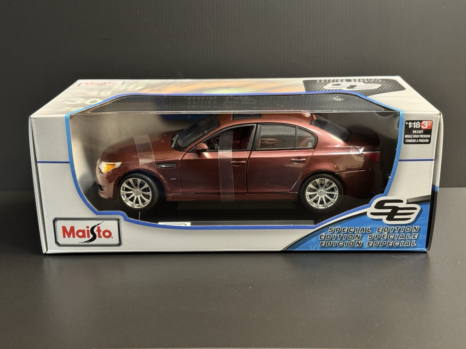 2010 BMW M5 Indianapolis Red Metallic 1/18 Maisto HTF !