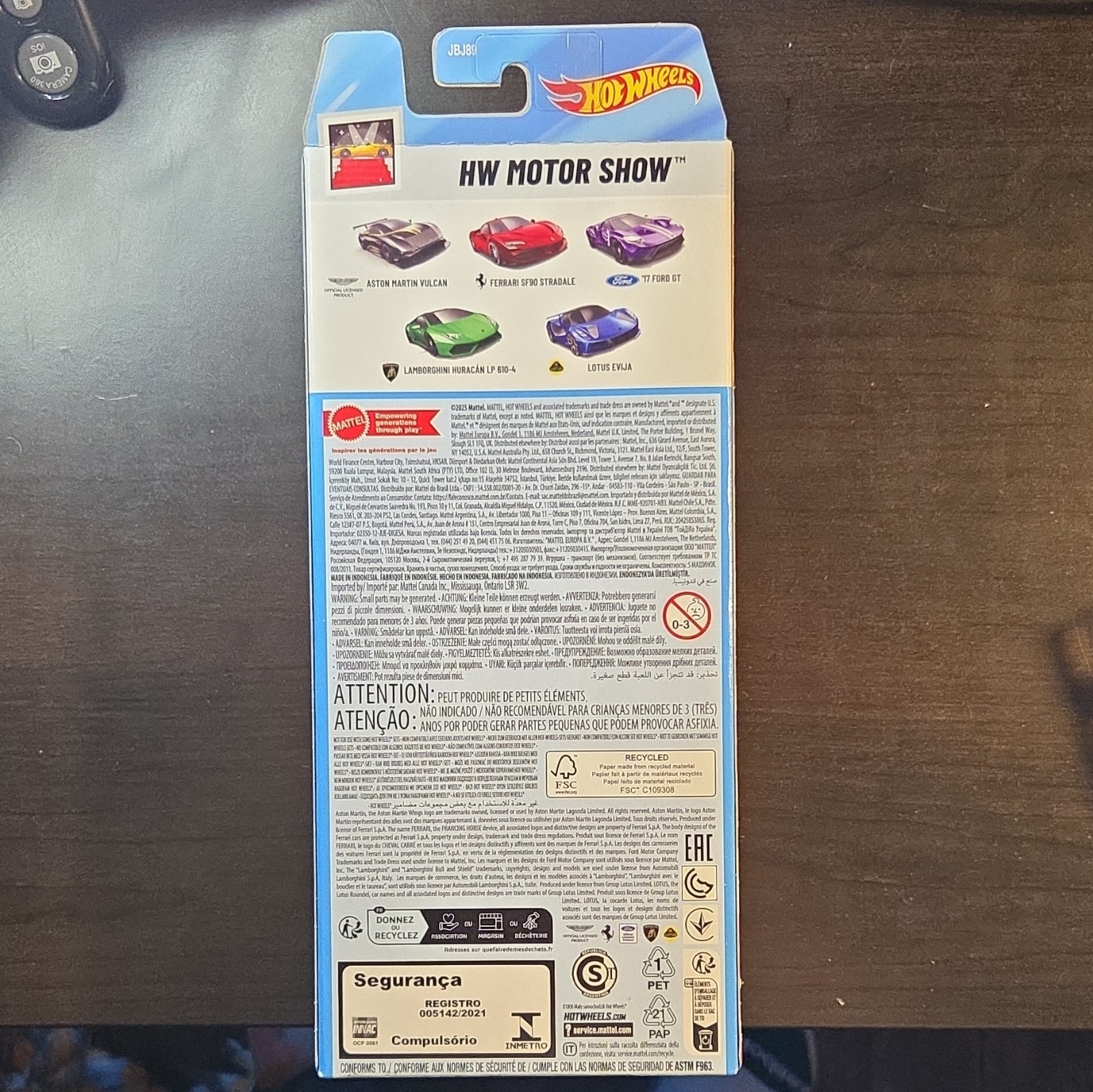 Hot Wheels HW Motor Show 5-Pack 1:64 Aston Martin/Ferrari/Ford/Lambo Unopened