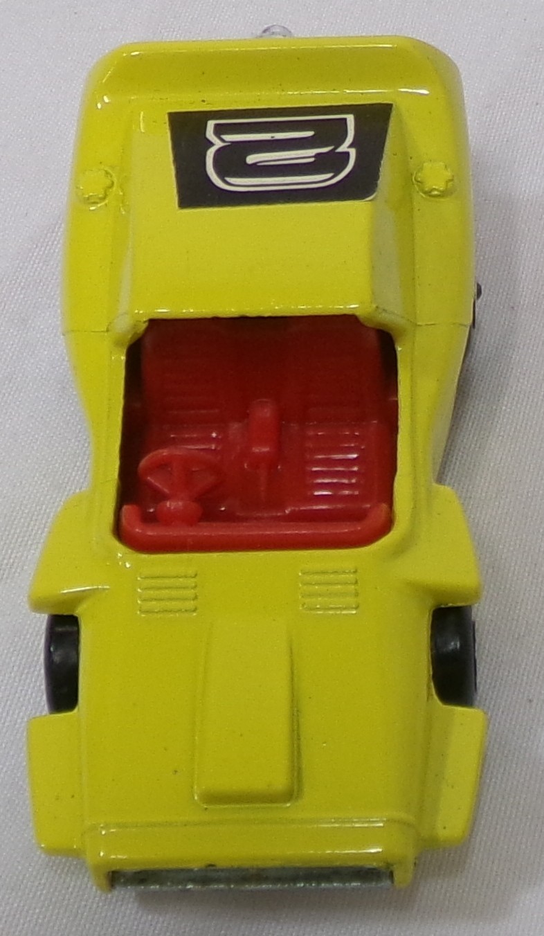 Vintage 1972 Matchbox Superfast Woosh-N-Push #58 Yellow Car 1/64 Loose Vehicle