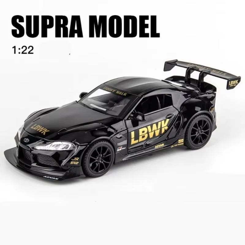 1:22 TOYOTA GR Supra Alloy Diecast Racing Car Model Sound/Light Toy Gift NEW