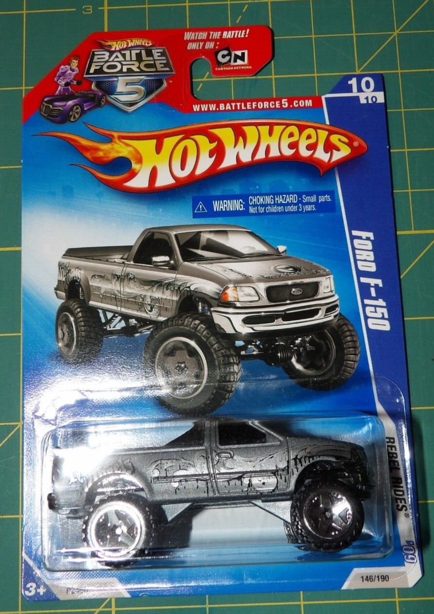 2X – 2009 Hot Wheels Rebel Rides – Ford F-150 & Custom Ford Bronco