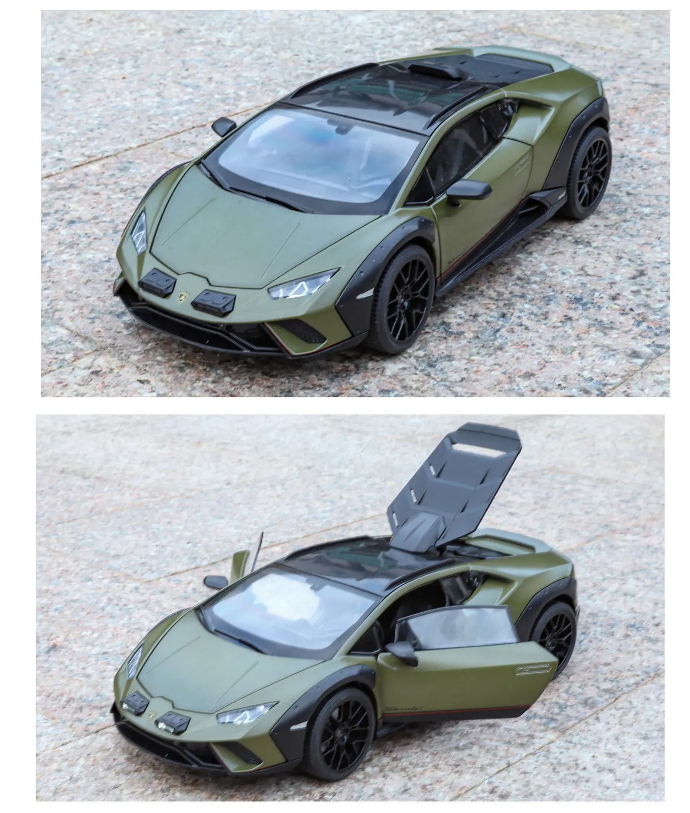 1:18 Lamborghini Huracan Sterrato Alloy Sports Car Model Diecast Metal Track Rac