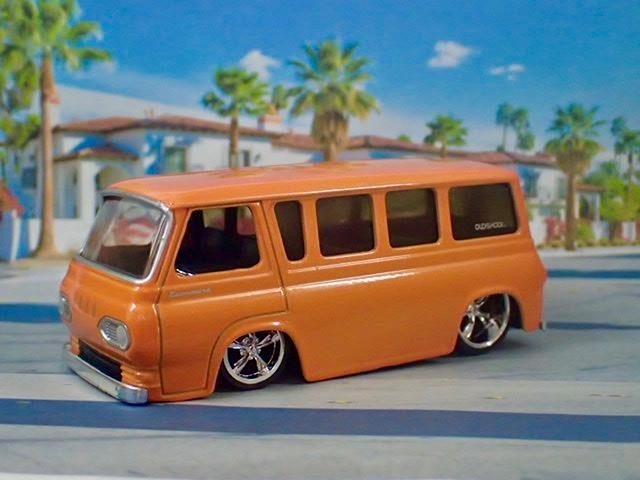 Slammed 1965 Ford Econoline V8 Window Van Hot Rod 1/64 Scale Limited Edition P