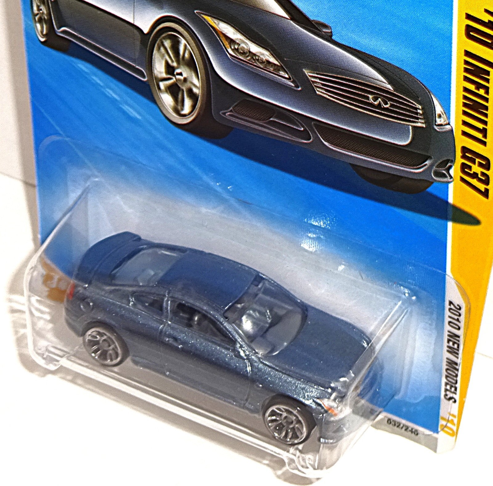Hot Wheels 2010 New Models #32 ’10 Infiniti G37 Mtflk Light Blue w/ J5s