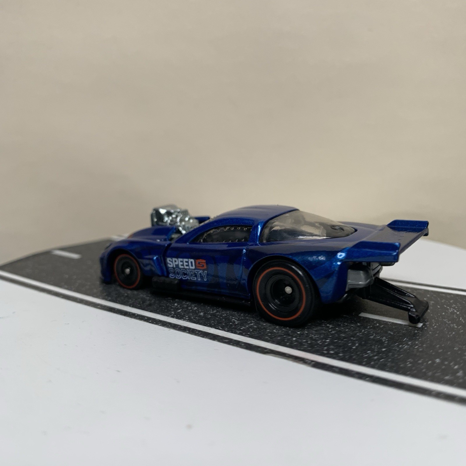 Hot Wheels Premium Boulevard ’12 Chevy Corvette Z06 Drag Racer Dragster Blue NM
