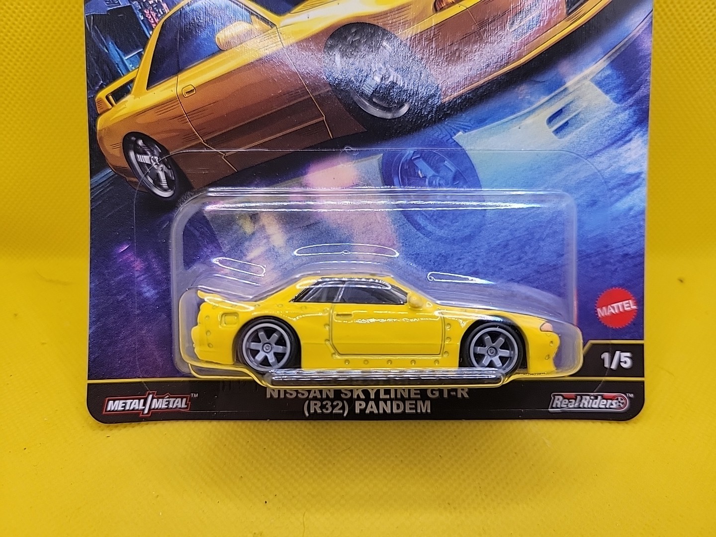 2025 Hot Wheels Premium Ronin Run 2 Yellow Nissan Skyline GT-R(R32) Pandem